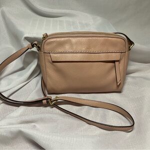 Vera Bradley Baby Pink Leather Crossbody Bag